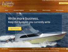 Tablet Screenshot of lucanthamarineinsurance.com
